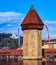 The Water Tower in the city of Lucerne, Switzerland