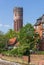 Water tower in the historic center of Luneburg