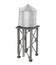 Water Tower Isolated