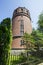 Water tower of red brick in Kolobrzeg in Poland