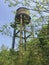 Water tower in spring