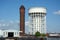 Water towers. Salt & Pepper Pots, Goole, East Riding of Yorkshire, UK