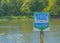 Water Trail Sign to paddle and explore the waterways between the lakes in Fenton National Recreation Area, Fenton, Kentucky