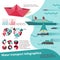 Water transport infographics