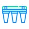 Water treatment factory tool color icon vector illustration