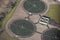 Water treatment plant aerial