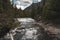 Water Tumbles Down McDonald Creek Along Going to the Sun Road