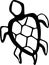 water turtle vector illustration
