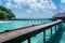 Water villas at Adaaran Club Rannalhi resort in Maldives