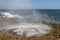 The water warms up in the natural jacuzzi