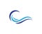 Water wave Logo Template vector