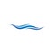 Water Wave Logo Template. vector Icon illustration