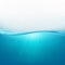 Water wave surface, liquid ocean or sea underwater