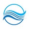 Water Wave symbol and icon Logo Template vector