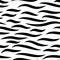Water waves seamless pattern, curve lines. Black rhythmic waves