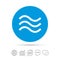 Water waves sign icon. Flood symbol.