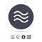 Water waves sign icon. Flood symbol.