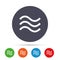 Water waves sign icon. Flood symbol.