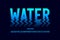 Water waves style font