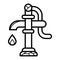 Water well pump icon