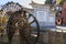 Water wheels in old town of Lijang China.