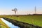 Water windmill in a dutch landscape