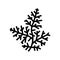 water wisteria glyph icon vector illustration