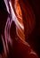 Water worn walls of the caves appear as ribbons in Antelope canyon