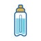 Waterbottle. Vector illustration decorative design