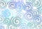 Watercolor abstract Background. Blue, violet and turquoise winter Backdrop. Spiral or circle Watercolor elements