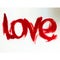 Watercolor abstract background text love wet wash blurred valentines day decoration hand beautiful wallpaper