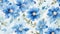 watercolor abstract blue flower pattern background, motion