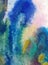 Watercolor abstract bright colorful textural background handmade . Painting of sea wave . Modern pattern . Shine