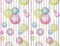 Watercolor abstract seamless pattern with bubbles