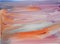 Watercolor abstract textured multicolored background with orange, lilac, blue and pink brush strokes