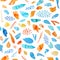 Watercolor abstract vibrant seamless pattern
