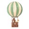 Watercolor air baloon illustration