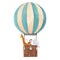 Watercolor air baloon vector illustration