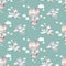 Watercolor airplane kid seamless pattern. Watercolor toy background baby cartoon cute pilot hippopotamus, zebra with hippo, lion
