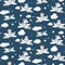 Watercolor airplane kid seamless pattern. Watercolor toy background baby cartoon cute pilot hippopotamus, zebra with hippo, lion