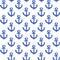 Watercolor anchor pattern