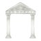 Watercolor antique arch with column corinthian order, Ancient Classic Greek pillar frame, Roman Columns, Architecture