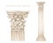 Watercolor antique corinthian column, Ancient Classic Greek Corinthian order, Roman Columns Clipart, Pillar Architecture