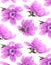 Watercolor antique hand painted flowers seamless wallpaper