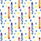 Watercolor arrows pattern. Ethnic seamless background. Textile design