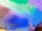 Watercolor art background abstract beautiful blue pink violet sky clouds rainbow shine colorful textured