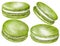 watercolor assorted macaroons, macarons mix clipart, dessert illustration