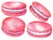 watercolor assorted macaroons, macarons mix clipart, dessert illustration