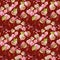 Watercolor autumn leaves, branches and berry seamless pattern.