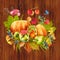 Watercolor Autumn Thanksgiving Composition